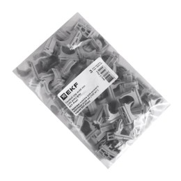 Крепеж-клипса для ручного монтажа d25 мм  серая EKF-Plast