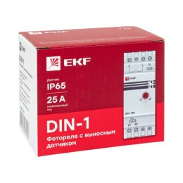 Фотореле DIN-1 (ФР) 2-100Лк 25А (3000Вт)
