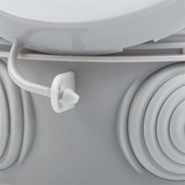 Коробка распаячная с крышкой КМР-040-039 наружная 85х40 АБС серая 4 входа IP54 PROxima