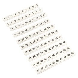 Маркеры для ST/Push-in 2,5 с нумерацией 1-50 для крепления сбоку (100 шт.) EKF