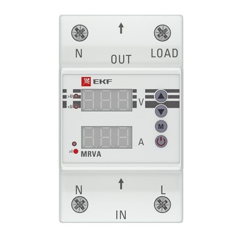 Реле напряжения и тока с с дисплеем MRVA 25A