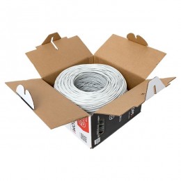 Витая пара TERACOM PRO 5E U/UTP 4 пары solid 24AWG PVC серый 305м