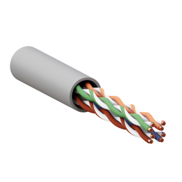 Витая пара TERACOM PRO 5E U/UTP 4 пары solid 24AWG PVC серый 305м