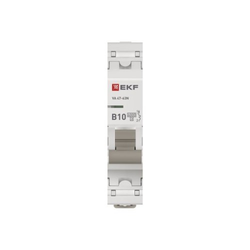 Выключатель автоматический однополюсный 1P 10А (B) 6kA ВА 47- 63Т M636110B PROXIMA EKF
