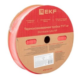 Трубка термоусаживаемая ТУТ нг 40/20 красная рулон PROxima