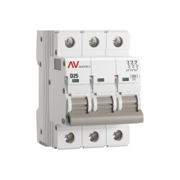Выключатель автоматический AV-6 3P 25A (D) 6kA AVERES