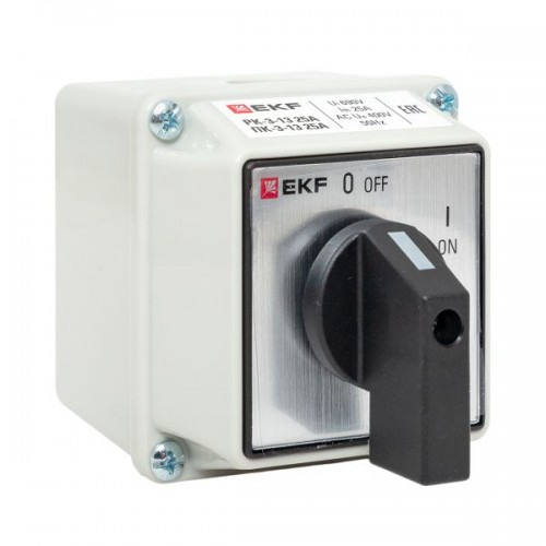 Переключатель кулачковый ПК-3-13 25А 3P ВКЛ-ВЫКЛ IP65 PROxima