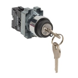 Переключатель BG21 2P с замком не возвратный NO