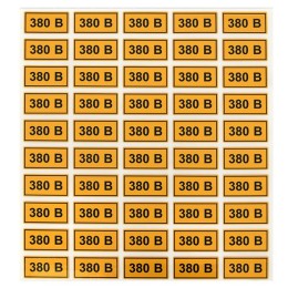 Наклейка ''380В'' 20х40мм