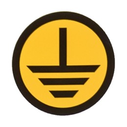 Знак безопасности ''Земля'' (круглый) d=20мм