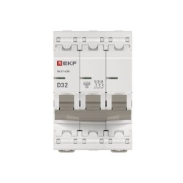 Выключатель автоматический трехполюсный 3P 32А (D) 6kA ВА 47-63N M636332D PROXIMA EKF