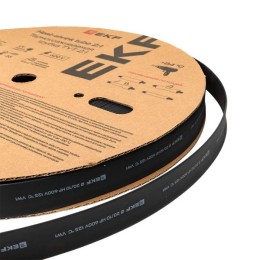 Трубка термоусаживаемая ТУТ нг 20/10 черная рулон PROxima