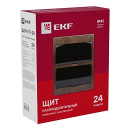 Щит распределительный навесной ЩРН-П-24 темное дерево IP41 PROxima