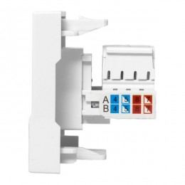 Розетка RJ45, категории 5e (ширина 2 модуля)