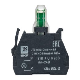 Лампа сменная c основанием XB4 зеленая 24В PROxima