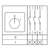 Переключатель кулачковый ПК-1-13 25А 3P 0-1