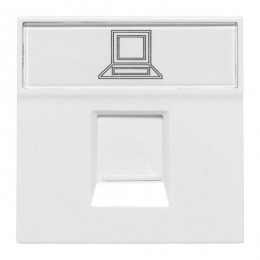 Розетка RJ45, категории 5e (ширина 2 модуля)