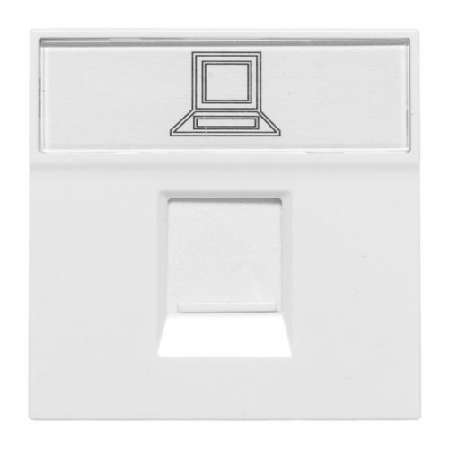 Розетка RJ45, категории 5e (ширина 2 модуля)