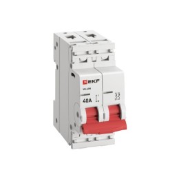 Выключатель нагрузки (ВН) двухполюсный 2P 40А ВН-63N S63240 PROXIMA EKF