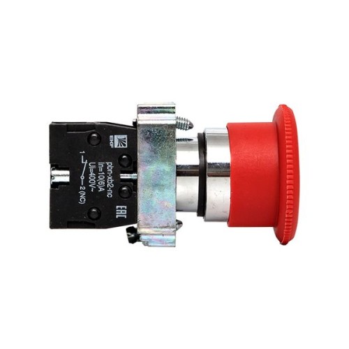 Кнопка BS542 поворотная красная Грибок NC