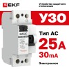 Устройство защитного отключения УЗО ВД-40 2P 25А/30мА электронный Basic