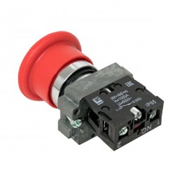 Кнопка BS542 поворотная красная грибок NC IP65 EK2