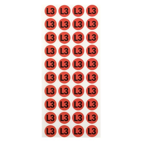 Наклейка L3 d=20мм PROxima