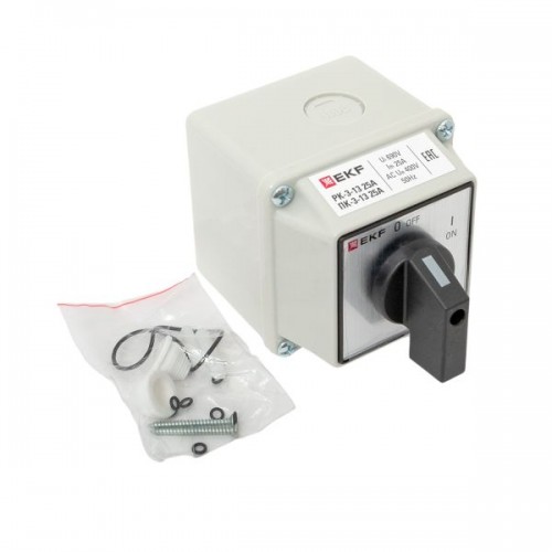 Переключатель кулачковый ПК-3-13 25А 3P ВКЛ-ВЫКЛ IP65 PROxima