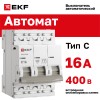 Автоматический выключатель ВА 47-63N 3P 16А (C)   4.5 кА PROXIMA EKF
