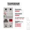 Устройство защитного отключения DV 2P 25А/30мА (AC) AVERES