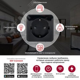 Умная розетка Сonnect PRO Wi-Fi черная