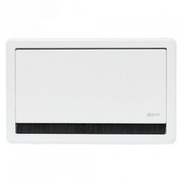 Встраиваемый настольный розеточный блок выдвижной, 8 модулей, белый, C-Line