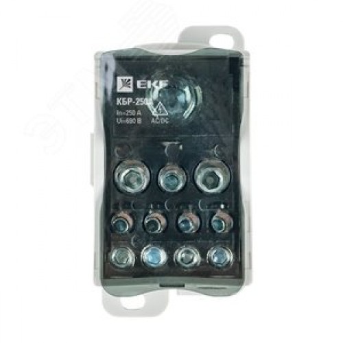 Блок распределительный (КРОСС) крепеж на панель и DIN КБР-250A