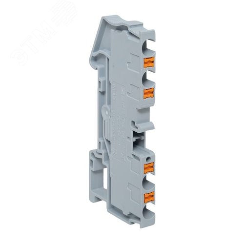 Клемма Push-in 4 мм2 4 вывода серая EKF