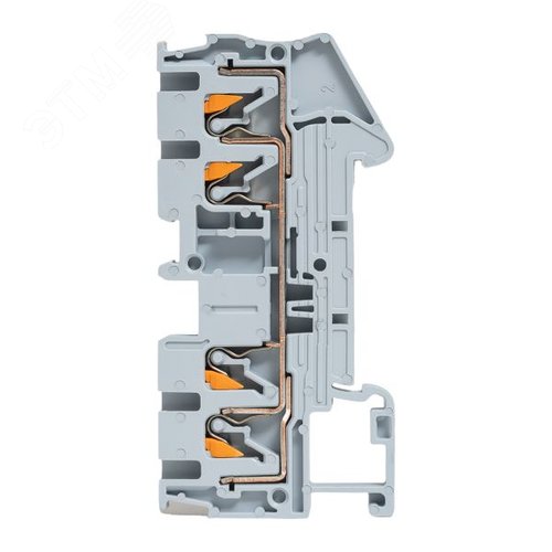 Клемма Push-in 2.5 мм2 4 вывода серая EKF