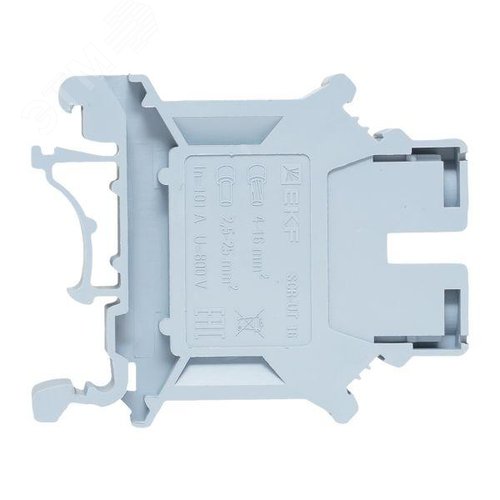 Клемма проходная винтовая UT 16 мм2 серая EKF