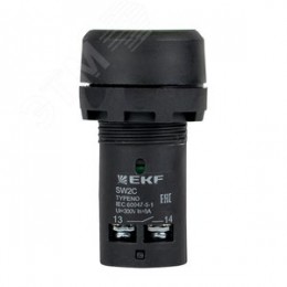 Кнопка SW2C-11 возвратная зеленая NO+NC