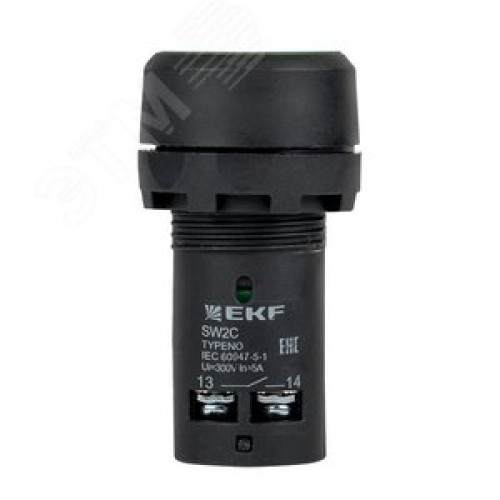 Кнопка SW2C-11 возвратная зеленая NO+NC