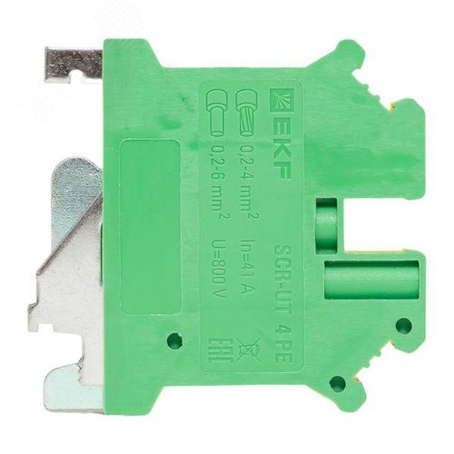 Клемма заземления винтовая UT 4 мм2 EKF