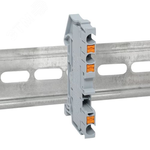 Клемма Push-in 2.5 мм2 3 вывода серая EKF