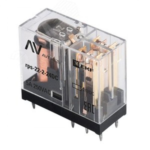 Реле РП slim 22/2 5A 24В DC AVERES