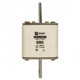 Вставка плавкая ППН-39 630/630А габарит 3