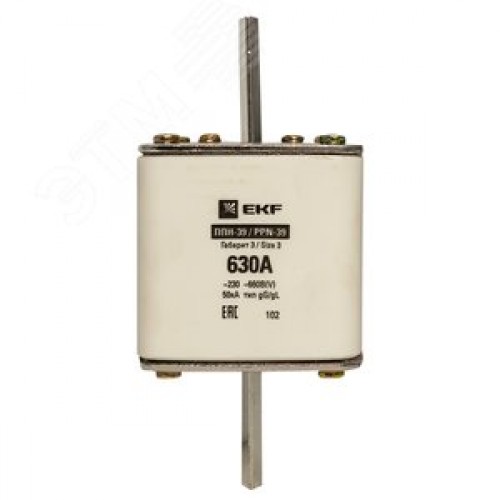 Вставка плавкая ППН-39 630/630А габарит 3