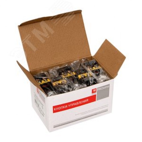 Кнопка AELA-22 Грибок белая с подсветкой NO+NC 220В