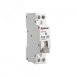 Выключатель автоматический дифференциального тока АВДТ-63М 1P+N (18 м) 16А 30мА характеристика C тип АС электронный 6кА PROXIMA