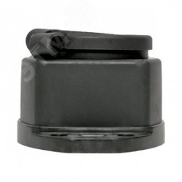 Розетка двухместная с защитными крышками каучуковая 230В 2P+PE 16A IP44 PROxima