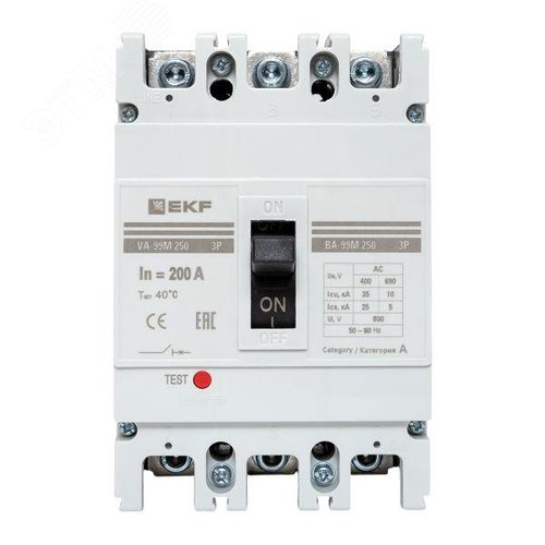 Выключатель автоматический трехполюсный ВА-99М/250 200А 35кА РЭ2000А