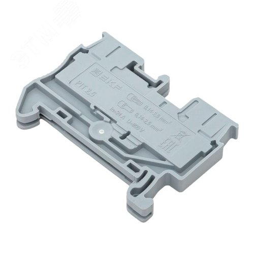 Клемма проходная Push-in 2.5 мм2 серая EKF