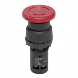 Кнопка SW2C-11MZ поворотная красная Грибок 1з+1р