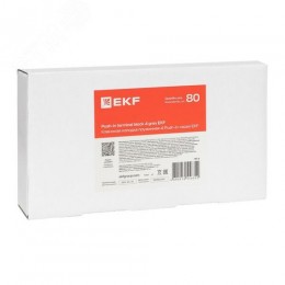 Клемма проходная Push-in 4 мм2 серая EKF